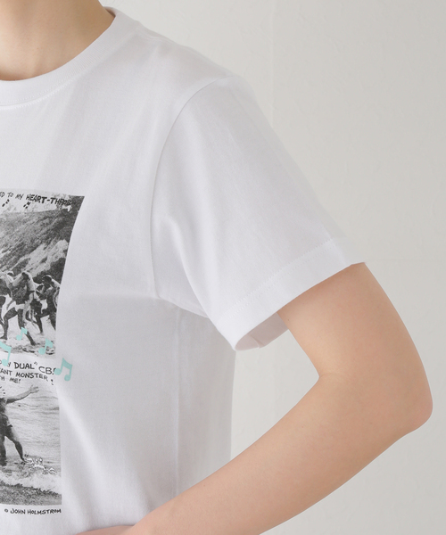 GOOD ROCK SPEED(グッドロックスピード)の「【GOOD ROCK SPEED/グッドロックスピード】 JOHN HOLMSTROM:Tシャツ(Tシャツ/カットソー・レディース・ホワイト・SMALL/MEDIUM)」の4枚目の写真