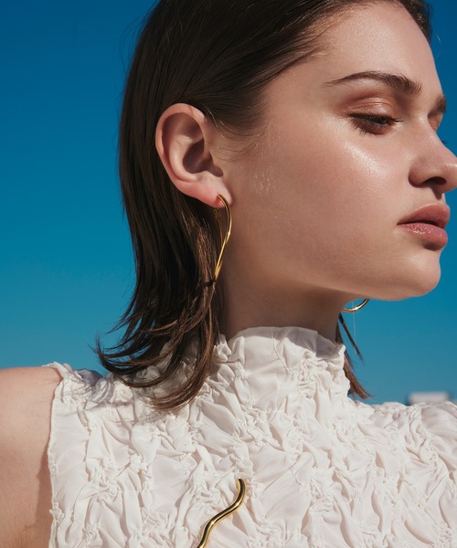 CENE（セネ）の「【CENE】セネ/ビッグドロップピアス（ピアス（両耳用）・レディース・ゴールド/シルバー・FREE）」の7枚目の写真