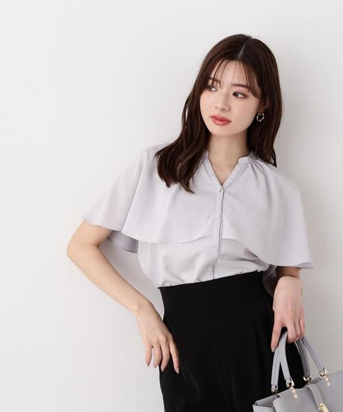 PROPORTION BODY DRESSING（プロポーションボディドレッシング）の「ケープ風ブラウス / 1214110421（シャツ/ブラウス・レディース・ベージュ/ピンク/ブルー・FREE）」の2枚目の写真