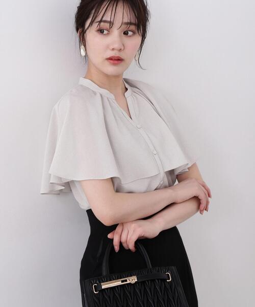 PROPORTION BODY DRESSING（プロポーションボディドレッシング）の「ケープ風ブラウス / 1214110421（シャツ/ブラウス・レディース・ベージュ/ピンク/ブルー・FREE）」の4枚目の写真