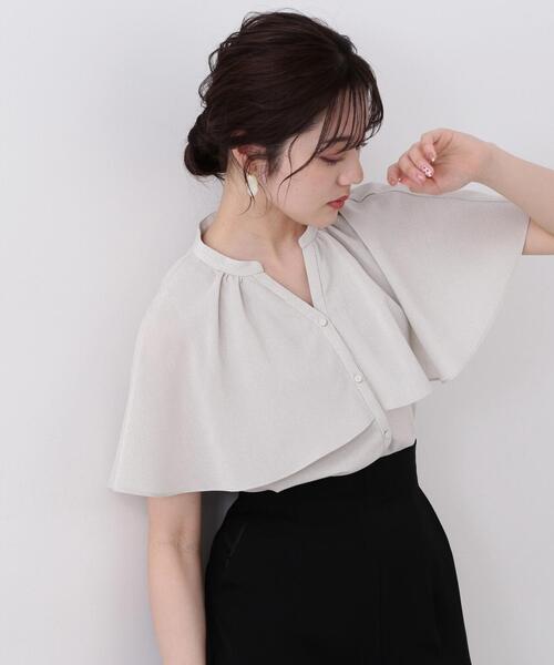 PROPORTION BODY DRESSING（プロポーションボディドレッシング）の「ケープ風ブラウス / 1214110421（シャツ/ブラウス・レディース・ベージュ/ピンク/ブルー・FREE）」の5枚目の写真