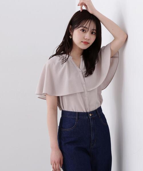 PROPORTION BODY DRESSING（プロポーションボディドレッシング）の「ケープ風ブラウス / 1214110421（シャツ/ブラウス・レディース・ベージュ/ピンク/ブルー・FREE）」の12枚目の写真