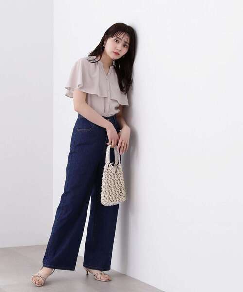 PROPORTION BODY DRESSING（プロポーションボディドレッシング）の「ケープ風ブラウス / 1214110421（シャツ/ブラウス・レディース・ベージュ/ピンク/ブルー・FREE）」の15枚目の写真