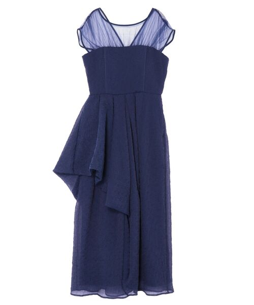 LAGUNAMOON（ラグナムーン）の「LADYエンボスオーガンジードレス（ドレス・レディース・ネイビー/ブラック・SMALL/MEDIUM）」の2枚目の写真