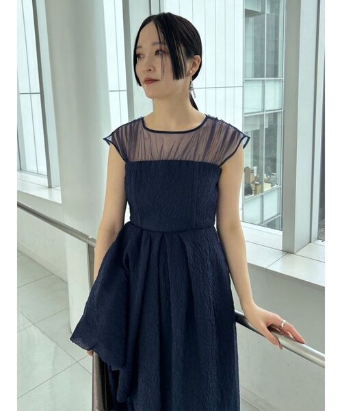 LAGUNAMOON（ラグナムーン）の「LADYエンボスオーガンジードレス（ドレス・レディース・ネイビー/ブラック・SMALL/MEDIUM）」の13枚目の写真