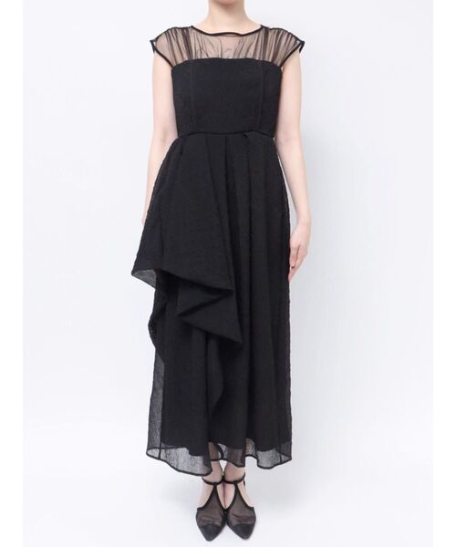 LAGUNAMOON（ラグナムーン）の「LADYエンボスオーガンジードレス（ドレス・レディース・ネイビー/ブラック・SMALL/MEDIUM）」の9枚目の写真