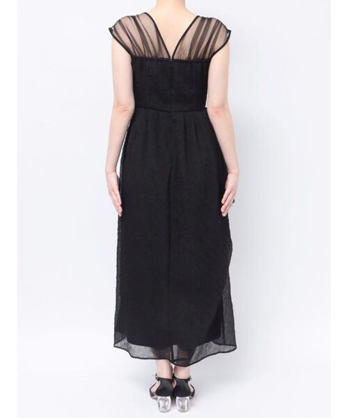 LAGUNAMOON（ラグナムーン）の「LADYエンボスオーガンジードレス（ドレス・レディース・ネイビー/ブラック・SMALL/MEDIUM）」の3枚目の写真