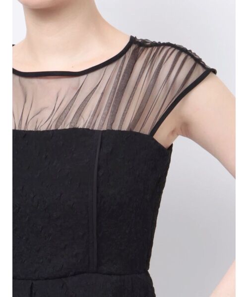 LAGUNAMOON（ラグナムーン）の「LADYエンボスオーガンジードレス（ドレス・レディース・ネイビー/ブラック・SMALL/MEDIUM）」の5枚目の写真