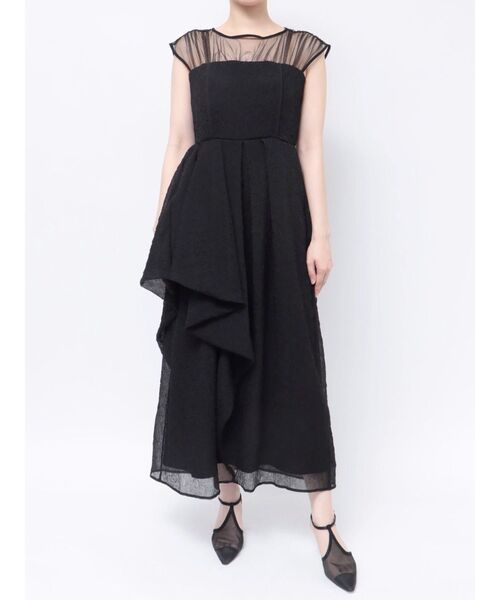 LAGUNAMOON（ラグナムーン）の「LADYエンボスオーガンジードレス（ドレス・レディース・ネイビー/ブラック・SMALL/MEDIUM）」の20枚目の写真