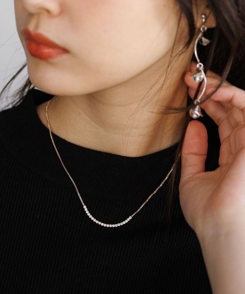 Andemiu(アンデミュウ)の「キュービックジルコニアネックレス118364(ネックレス・レディース・グレー系その他/イエロー系その他・FREE)」の2枚目の写真
