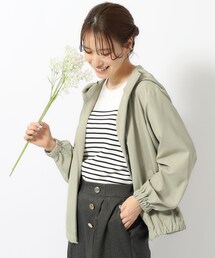 SHOO・LA・RUE | 【洗える/気温対策】軽くてやわらか エアリー フーディーブルゾン(ブルゾン)