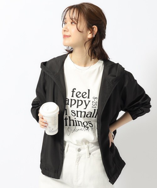 SHOO・LA・RUE（シューラルー）の「◆【洗える/気温対策】軽くてやわらか エアリー フーディーブルゾン（ブルゾン・レディース・ブラック/カーキ/ベージュ・02/04/03）」の2枚目の写真