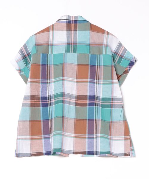 Arnold Palmer（アーノルドパーマー）の「マドラスチェック スキッパーブラウス（シャツ/ブラウス・レディース・ダークグリーン/ミント/イエロー・S/L/M）」の19枚目の写真