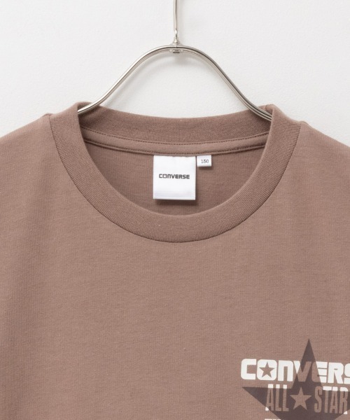 CONVERSE（コンバース）の「CONVERSE コンバース デカロゴプリントＴシャツ（Tシャツ/カットソー・キッズ・ベージュ/ブラック・120/130/140/150/160）」の7枚目の写真
