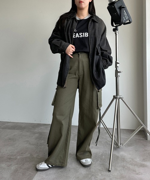 apres jour mignon(アプレジュールミニョン)の「アソートカーゴパンツ【ZOZOTOWN限定アイテム】(カーゴパンツ・レディース・その他/チャコールグレー/カーキ・X-LARGE/SMALL/MEDIUM)」の20枚目の写真