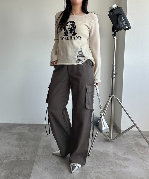 apres jour mignon(アプレジュールミニョン)の「アソートカーゴパンツ【ZOZOTOWN限定アイテム】(カーゴパンツ・レディース・その他/チャコールグレー/カーキ・X-LARGE/SMALL/MEDIUM)」の6枚目の写真