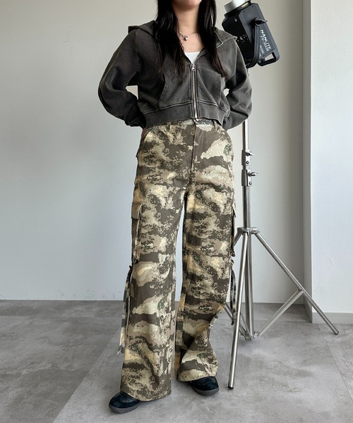 apres jour mignon(アプレジュールミニョン)の「アソートカーゴパンツ【ZOZOTOWN限定アイテム】(カーゴパンツ・レディース・その他/チャコールグレー/カーキ・X-LARGE/SMALL/MEDIUM)」の13枚目の写真