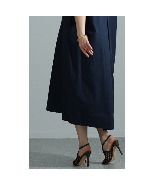 【MAX MARA Leisure】ロザンナノット ノースリーブワンピース 配色ノースリーブワンピース（マキシ・ロングワンピース