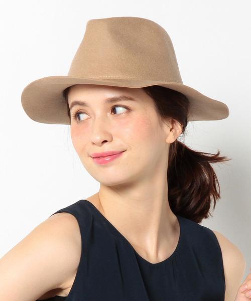 Another Edition(アナザーエディション)の「プレーン中折れツバヒロハット/AE Plain ナカオレツバヒロHAT◆(ハット・レディース・ブラック/ベージュ/ワインレッド・フリー)」の5枚目の写真