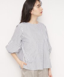 OPAQUE.CLIP | ランタンスリーブブラウス/エシカルブロード 【洗濯機洗い可】(シャツ/ブラウス)