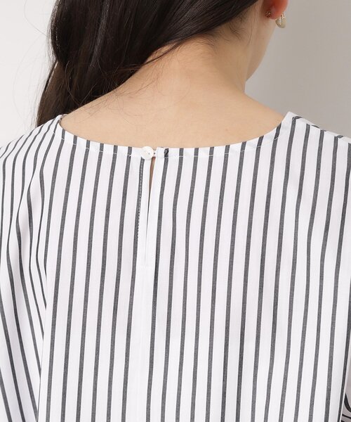 OPAQUE.CLIP（オペークドットクリップ）の「◆ランタンスリーブブラウス/エシカルブロード 【洗濯機洗い可】（シャツ/ブラウス・レディース・ブラック/ホワイト/ホワイト系3・42/40/38/36）」の20枚目の写真