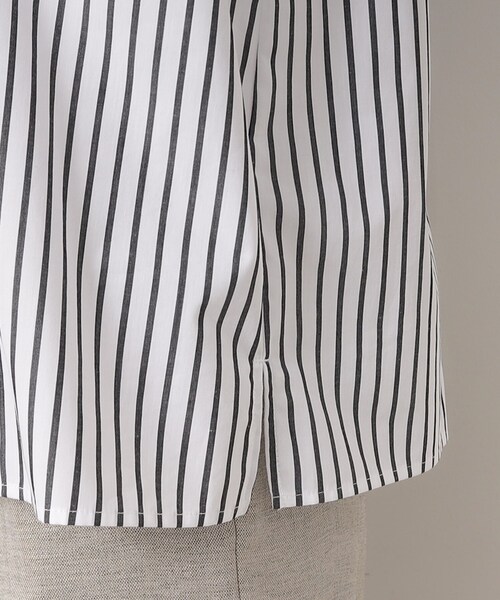 OPAQUE.CLIP（オペークドットクリップ）の「◆ランタンスリーブブラウス/エシカルブロード 【洗濯機洗い可】（シャツ/ブラウス・レディース・ブラック/ホワイト/ホワイト系3・42/40/38/36）」の22枚目の写真