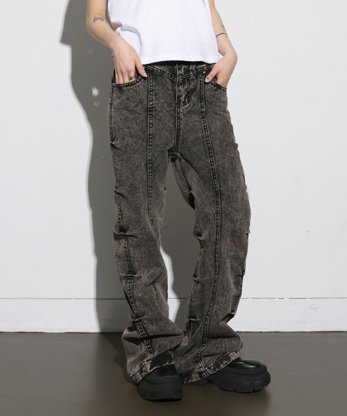 MISSONI★素敵！メタリックニットブーツカットパンツ DS24WI0WBK040E-S01CP-3