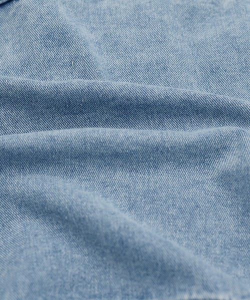BLUEEAST(ブルーイースト)の「ノーカラーデニムジャケット(デニムジャケット・レディース・ネイビー/ブルー・MEDIUM)」の11枚目の写真