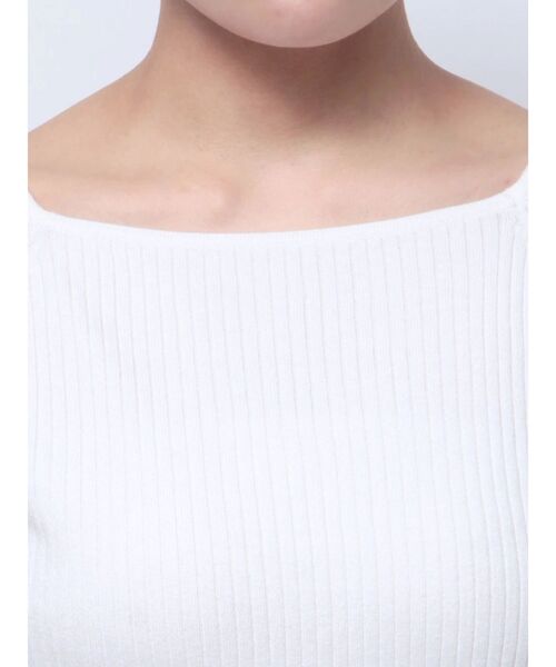 【セール】シルクブレンドスクエアニットプルオーバー（ニット/セーター）｜LAGUNAMOON（ラグナムーン）