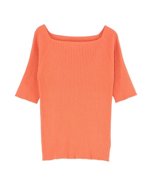 【セール】シルクブレンドスクエアニットプルオーバー（ニット/セーター）｜LAGUNAMOON（ラグナムーン）