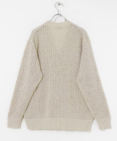 URBAN RESEARCH（アーバンリサーチ）の「透かし編みVカーディガン（ニット/セーター・メンズ・アイボリー/ブラック・MEDIUM/LARGE）」の18枚目の写真