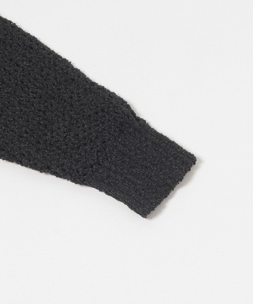 URBAN RESEARCH（アーバンリサーチ）の「透かし編みVカーディガン（ニット/セーター・メンズ・アイボリー/ブラック・MEDIUM/LARGE）」の16枚目の写真