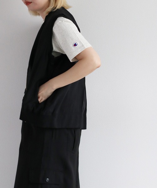 cepo（セポ）の「ミリタリ－メッシュベスト（ベスト・レディース・ブラック/オフホワイト・M）」の16枚目の写真