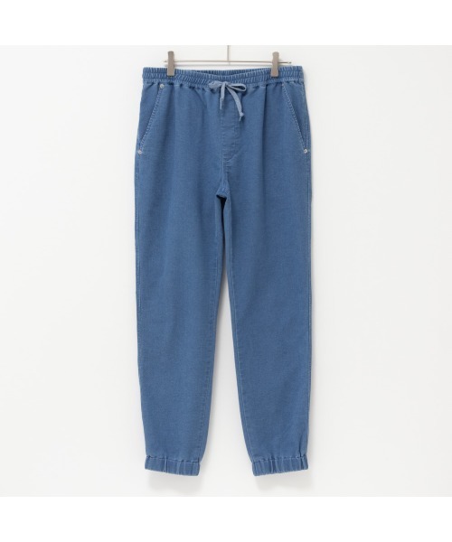 NAVY(ネイビー)の「メッシュデニムジョガーパンツ(デニムパンツ・メンズ・ブラック/ブルー・XL/L/M)」の2枚目の写真