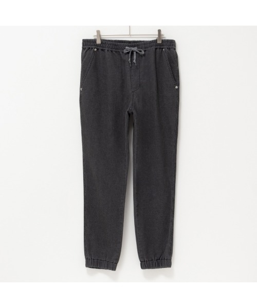 NAVY(ネイビー)の「メッシュデニムジョガーパンツ(デニムパンツ・メンズ・ブラック/ブルー・XL/L/M)」の1枚目の写真