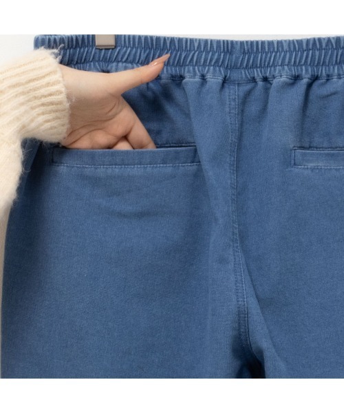 NAVY(ネイビー)の「メッシュデニムジョガーパンツ(デニムパンツ・メンズ・ブラック/ブルー・XL/L/M)」の8枚目の写真