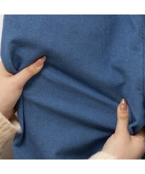 NAVY(ネイビー)の「メッシュデニムジョガーパンツ(デニムパンツ・メンズ・ブラック/ブルー・XL/L/M)」の9枚目の写真