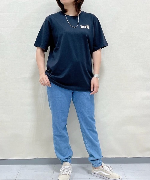 NAVY(ネイビー)の「メッシュデニムジョガーパンツ(デニムパンツ・メンズ・ブラック/ブルー・XL/L/M)」の10枚目の写真