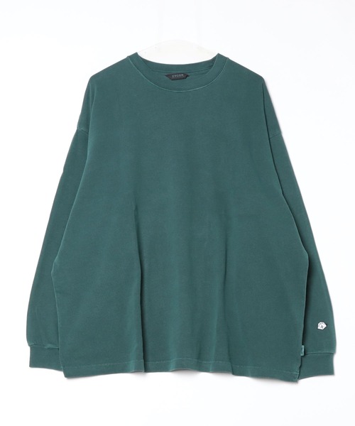 fridge(フリッジ)の「【evcon × fridge】フリッジ エビコン 10周年記念 evcon×fridge PIGMENT WIDE L/S T-SHIRT(Tシャツ/カットソー・メンズ・アッシュグレー/スモークピンク/ネイビー/イエロー/グリーン・2/3/4)」の9枚目の写真