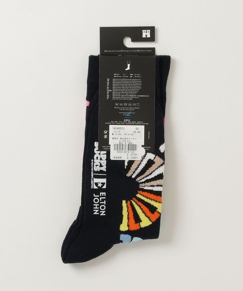 Happy Socks(ハッピーソックス)の「【Happy Socks × ELTON JPHM】 Limited sock(ソックス/靴下・レディース・ブルー/ブラック/ネイビー/オフホワイト・MEDIUM/SMALL)」の10枚目の写真