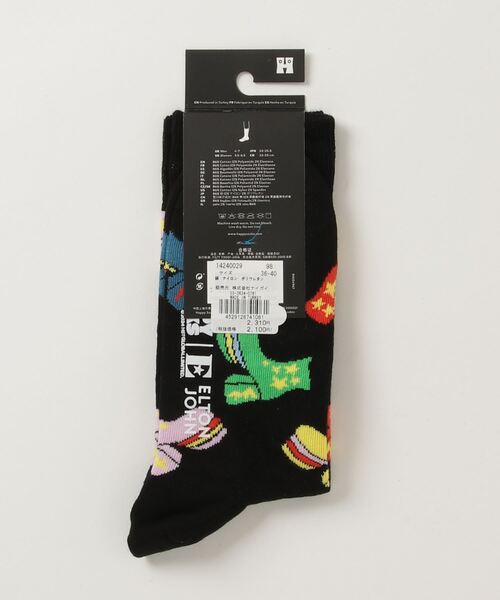 Happy Socks(ハッピーソックス)の「【Happy Socks × ELTON JPHM】 Limited sock(ソックス/靴下・レディース・ブルー/ブラック/ネイビー/オフホワイト・MEDIUM/SMALL)」の11枚目の写真