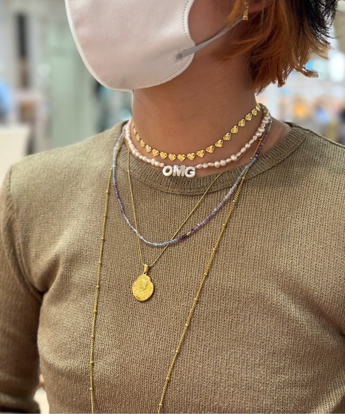 TUWAKRIM（トゥワクリム）の「【TUWAKRIM】ハートカットチョーカー（チョーカー・レディース・ゴールド・MEDIUM）」の3枚目の写真