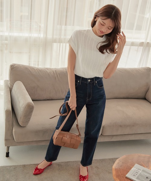 CHAN ME(チャンミ)の「アイレットプチハイネックプルオーバー(Tシャツ/カットソー・レディース・ブラック/イエロー/ホワイト・X-LARGE/LARGE/MEDIUM)」の21枚目の写真