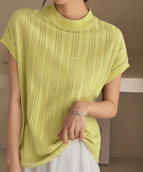 CHAN ME(チャンミ)の「アイレットプチハイネックプルオーバー(Tシャツ/カットソー・レディース・ブラック/イエロー/ホワイト・X-LARGE/LARGE/MEDIUM)」の17枚目の写真