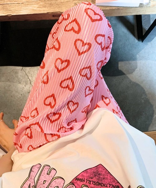 FLUTTER ピンク イージーパンツ FLUTTER フラッター イージーパンツ サーモンピンク sizeXL※裾に