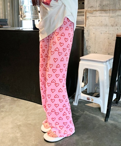 sevens（セブンズ）の「【sevens】ハート柄イージーパンツ