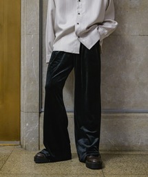 CASPER JOHN | Drop stitch velor flare slacks/ドロップステッチベロアフレアスラックス(スラックス)