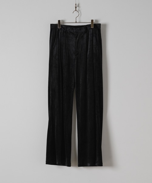 CASPER JOHN(キャスパージョン)の「Drop stitch velor flare slacks/ドロップステッチベロアフレアスラックス(スラックス・メンズ・ダークブラウン/ダークグリーン/ブラック・X-SMALL/SMALL/MEDIUM/LARGE)」の4枚目の写真