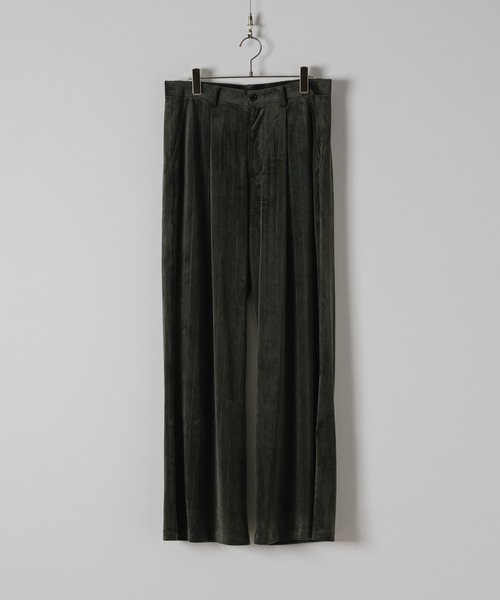 CASPER JOHN(キャスパージョン)の「Drop stitch velor flare slacks/ドロップステッチベロアフレアスラックス(スラックス・メンズ・ダークブラウン/ダークグリーン/ブラック・X-SMALL/SMALL/MEDIUM/LARGE)」の22枚目の写真