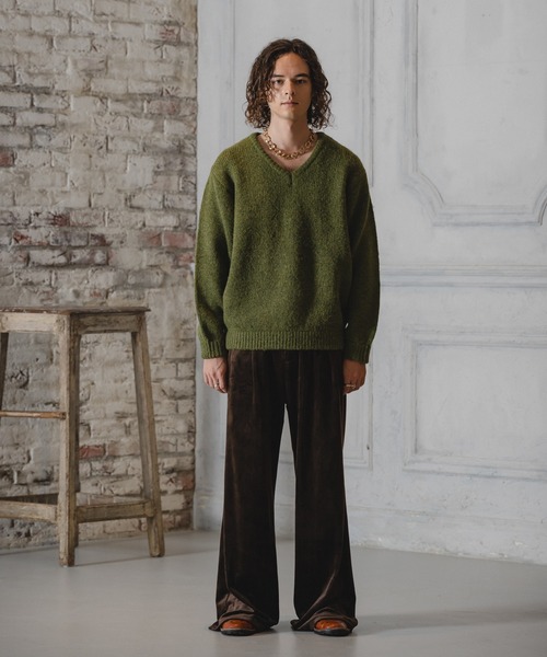 CASPER JOHN(キャスパージョン)の「Drop stitch velor flare slacks/ドロップステッチベロアフレアスラックス(スラックス・メンズ・ダークブラウン/ダークグリーン/ブラック・X-SMALL/SMALL/MEDIUM/LARGE)」の15枚目の写真